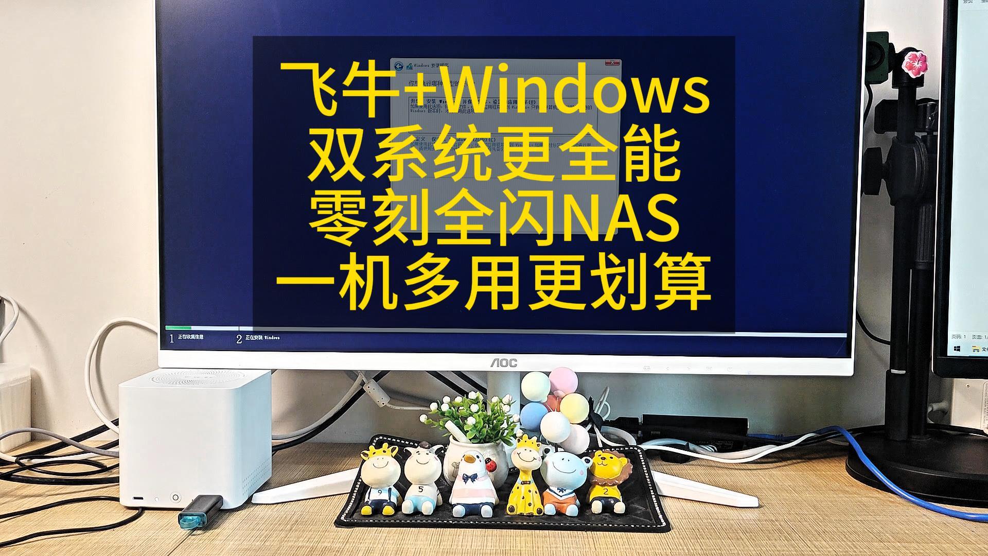 76 飞牛+WINDOWS双系统更全能 零刻全闪NAS一机多用更划算